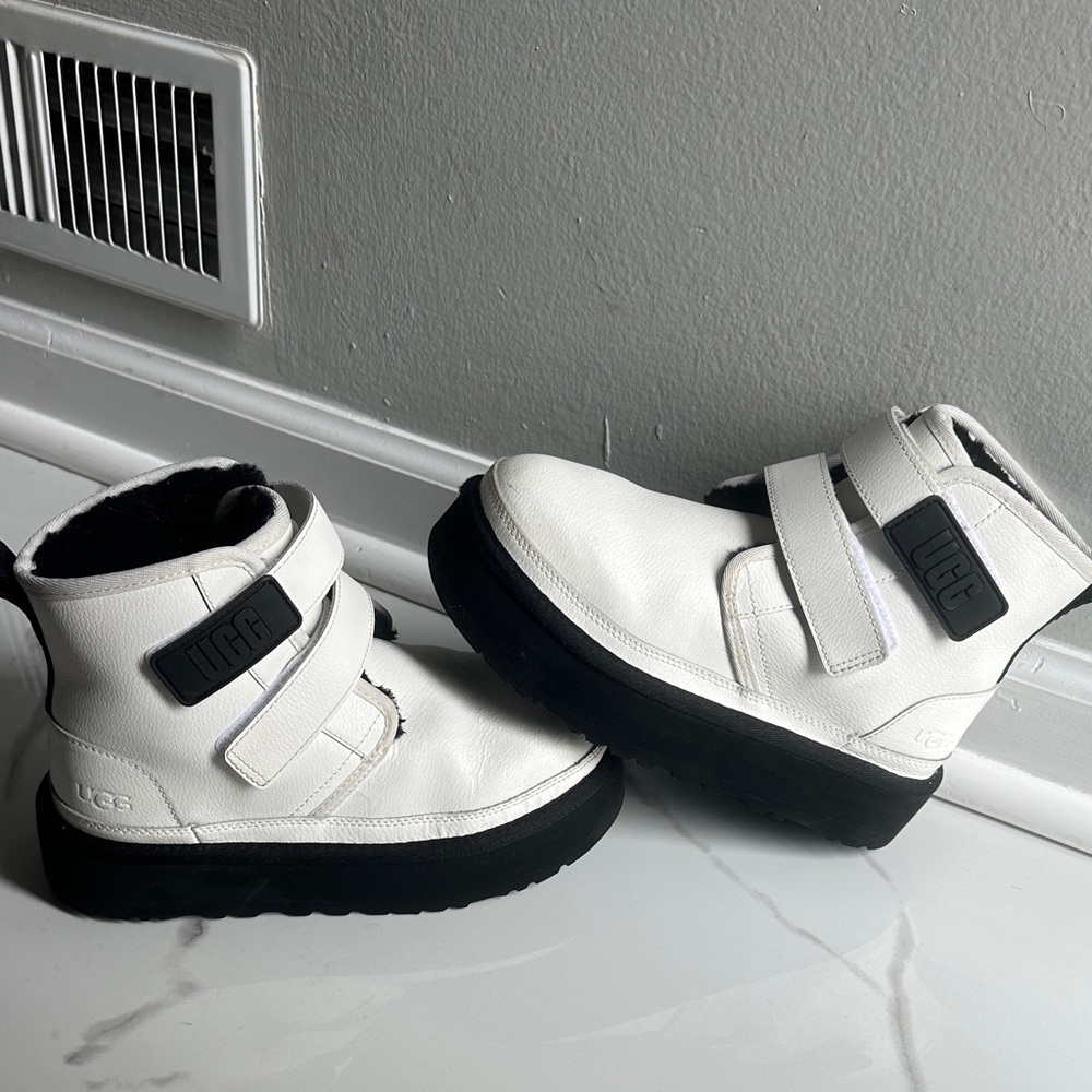 UGG boots white on platform